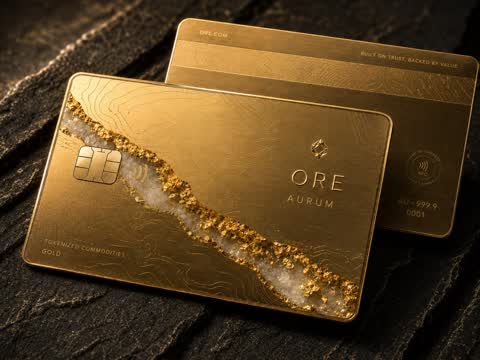 Aurum — gold with mineral vein