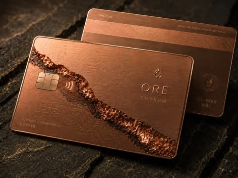 Cuprum — copper with mineral vein