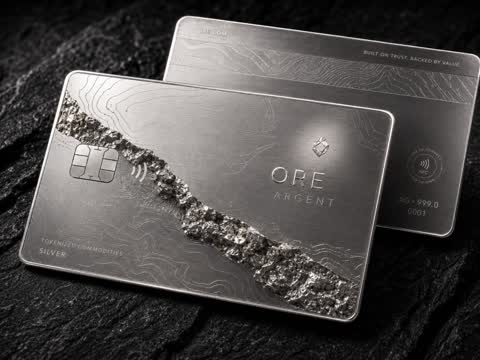 Argent — silver with mineral vein